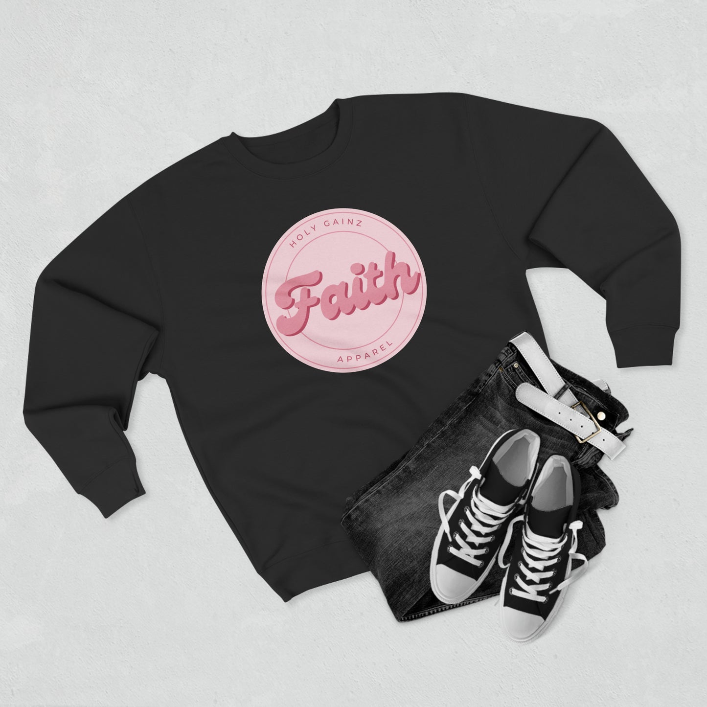 Holy Gainz Apparel FAITH Unisex Crewneck Sweatshirt