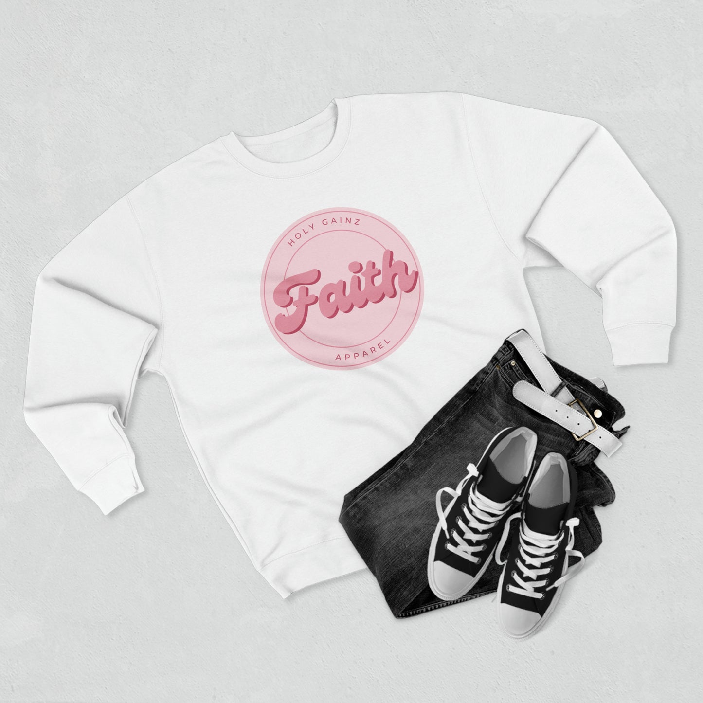Holy Gainz Apparel FAITH Unisex Crewneck Sweatshirt