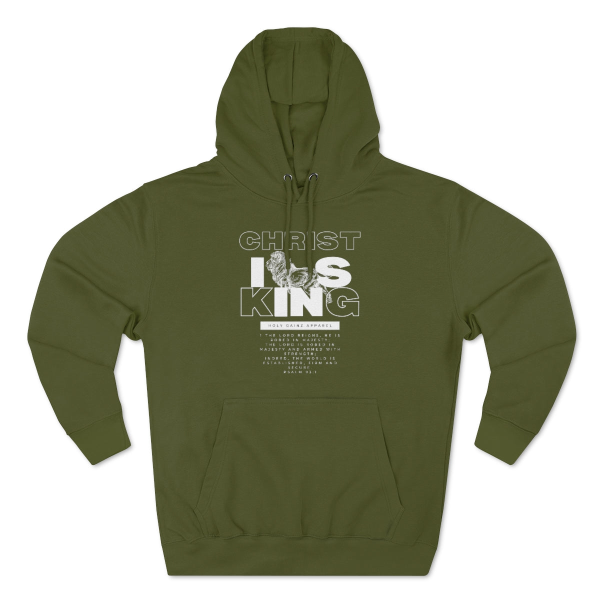 Holy Gainz Apparel Christ Is King Unisex Hoodie