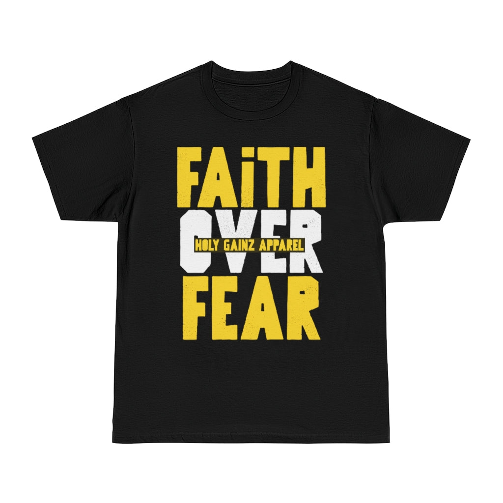 Holy Gainz Apparel Faith Over Fear Unisex Classic Pump Cover Heavyweight Tee
