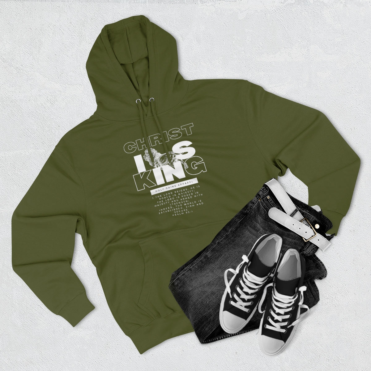 Holy Gainz Apparel Christ Is King Unisex Hoodie
