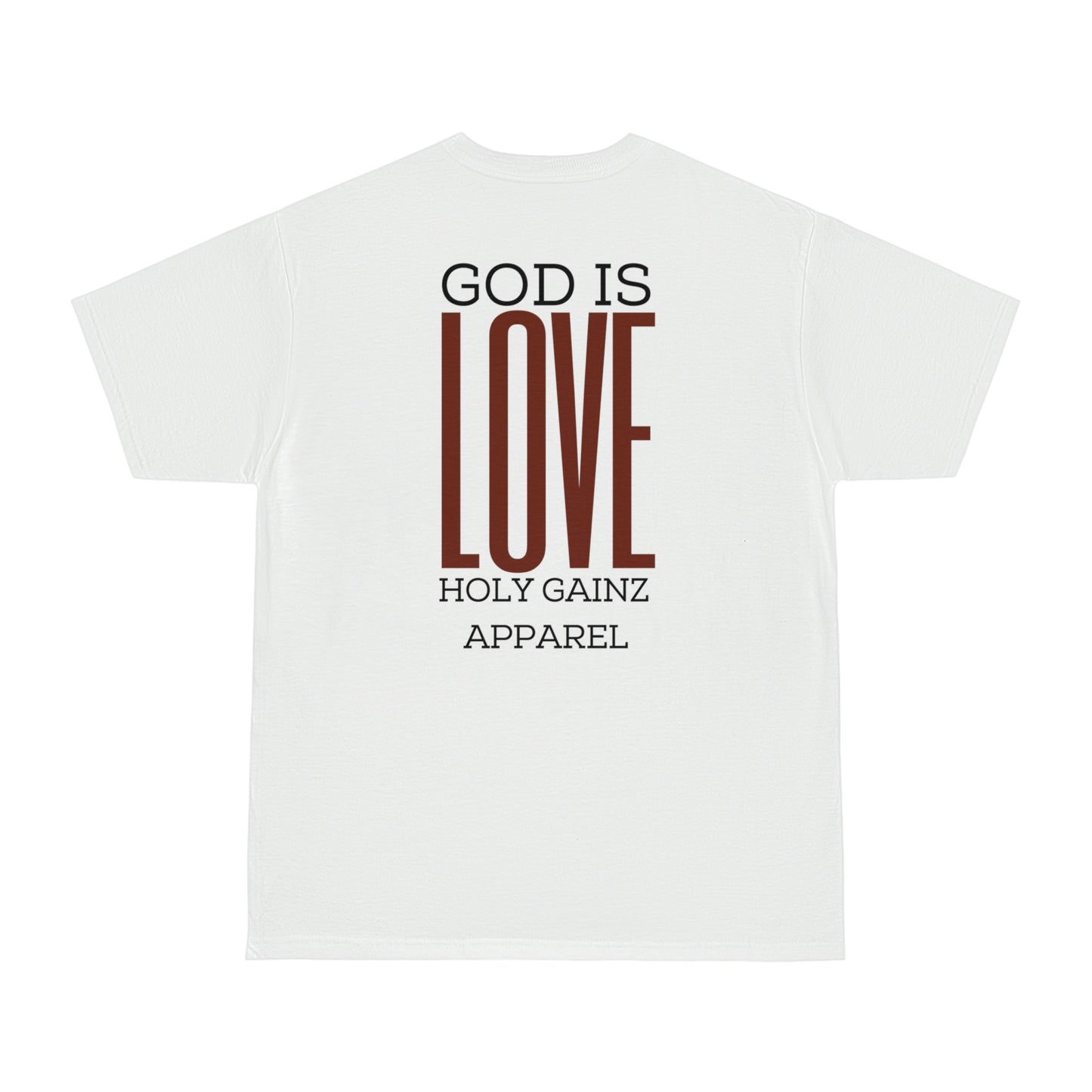 Holy Gainz Apparel God Is Love Unisex Pump Cover Tee