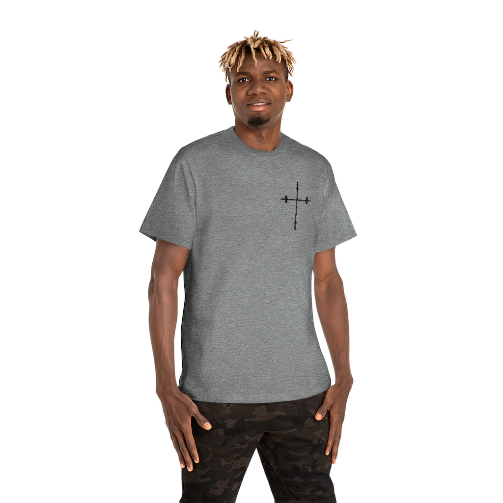 Holy Gainz Apparel Changed Me Saved Me Unisex Classic Pump Cover Heavyweight Tee