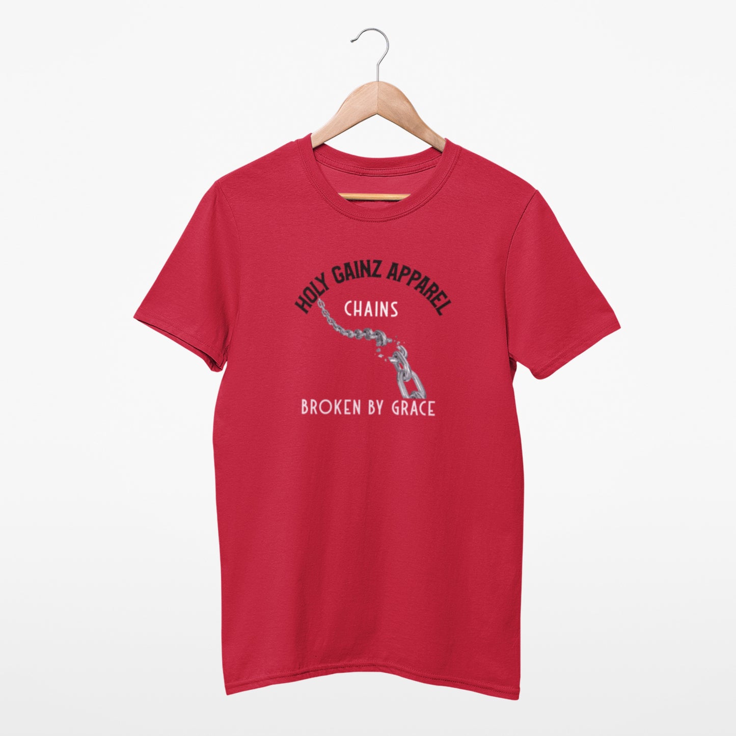 Holy Gainz Apparel Chains Broken By Grace Unisex Tee Chains