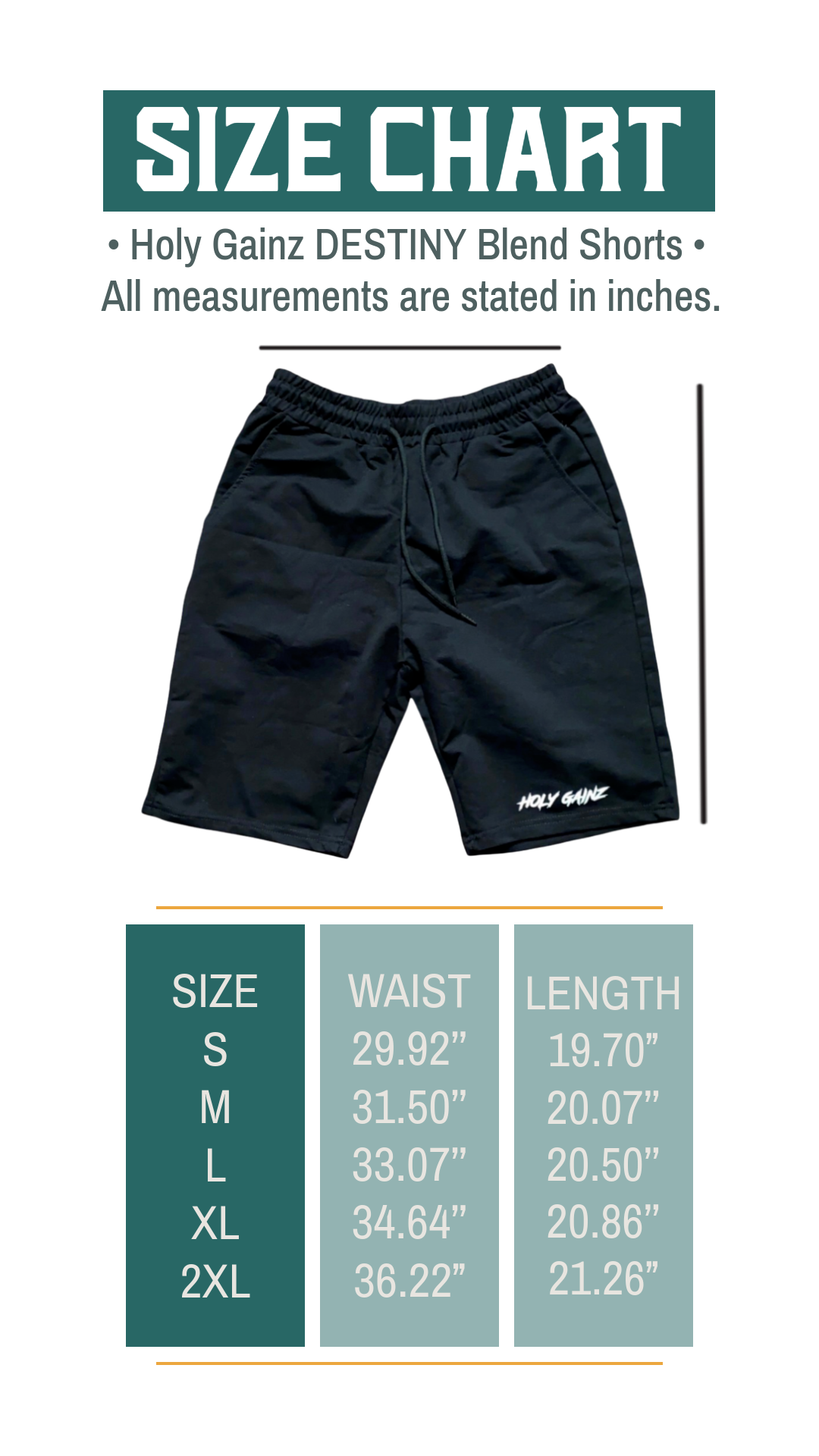 Holy Gainz Apparel DESTINY Blend Shorts