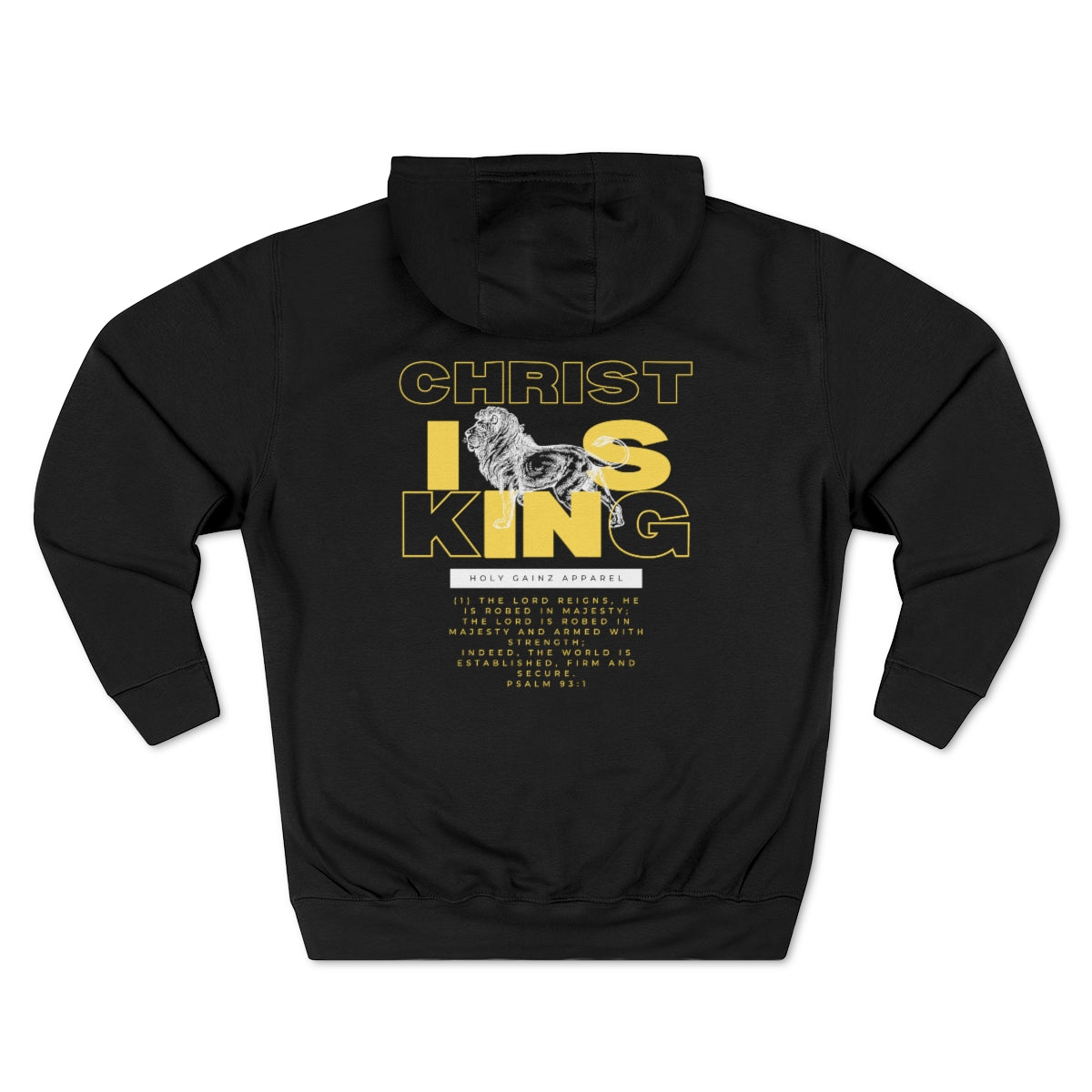 Holy Gainz Apparel Christ Is King Unisex Hoodie