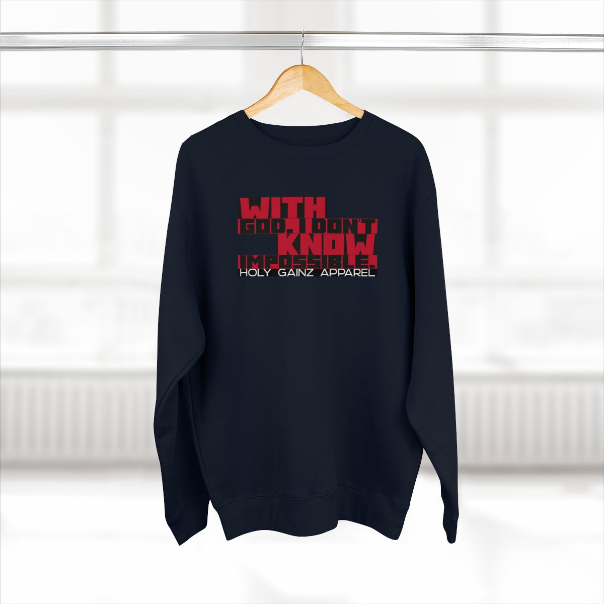 Holy Gainz Apparel Unisex Premium Crewneck Sweatshirt