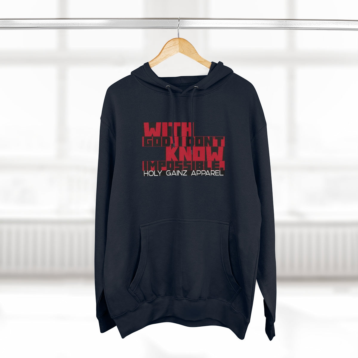 Holy Gainz Apparel Don’t Know Impossible Unisex Hoodie (1 DAY ONLY)