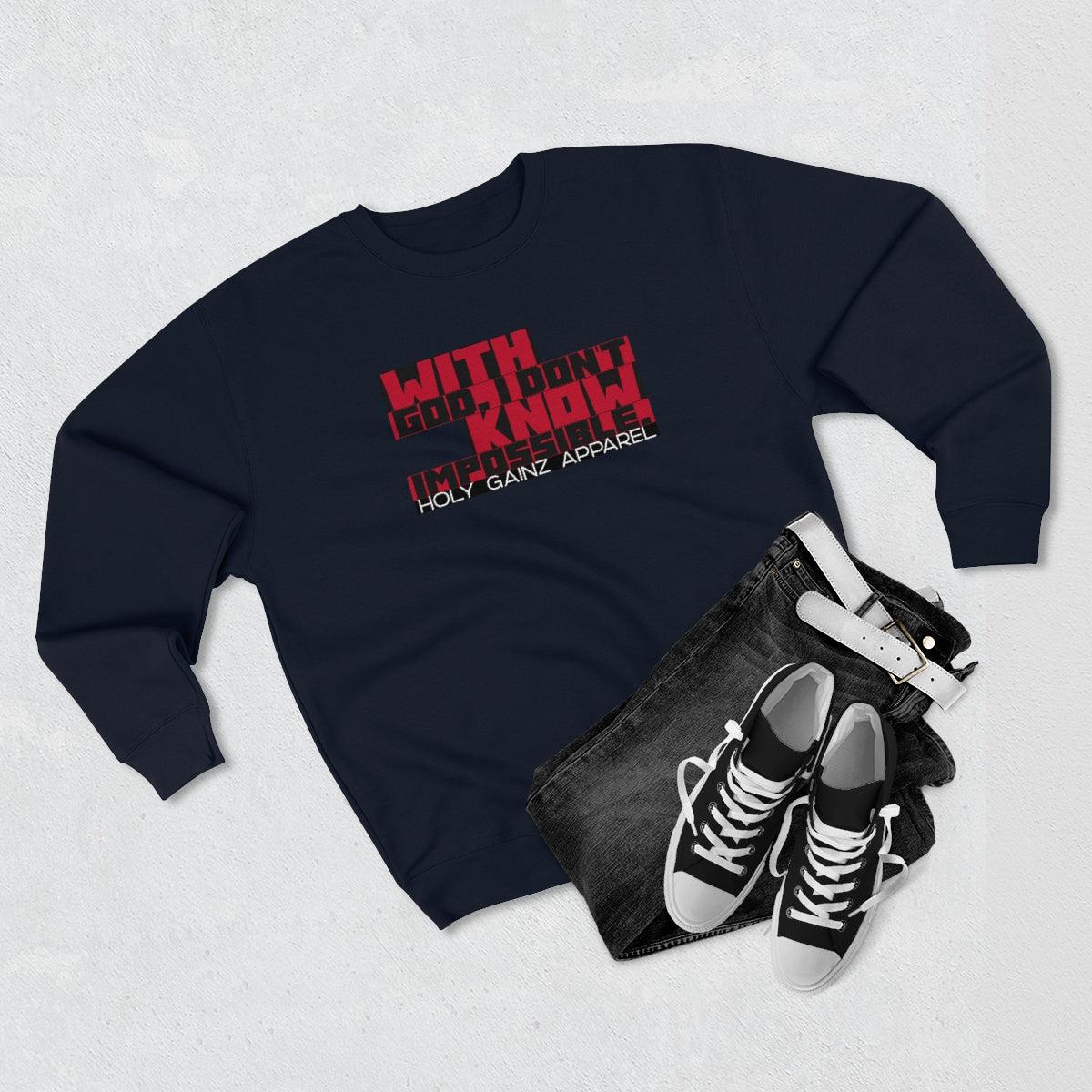 Holy Gainz Apparel Unisex Premium Crewneck Sweatshirt