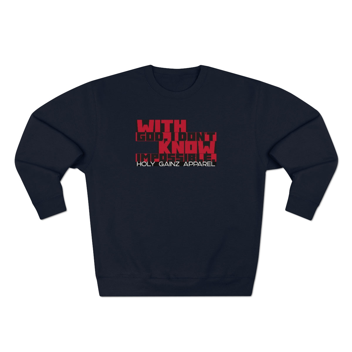 Holy Gainz Apparel Unisex Premium Crewneck Sweatshirt