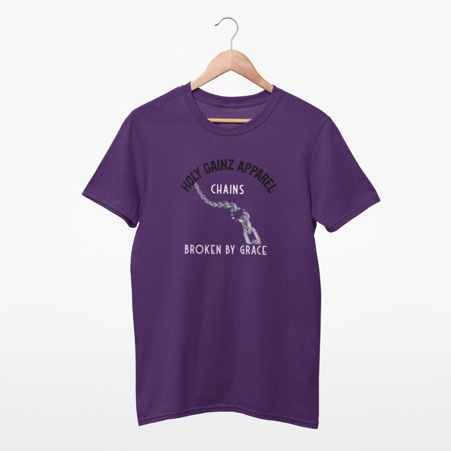 Holy Gainz Apparel Chains Broken By Grace Unisex Tee Chains