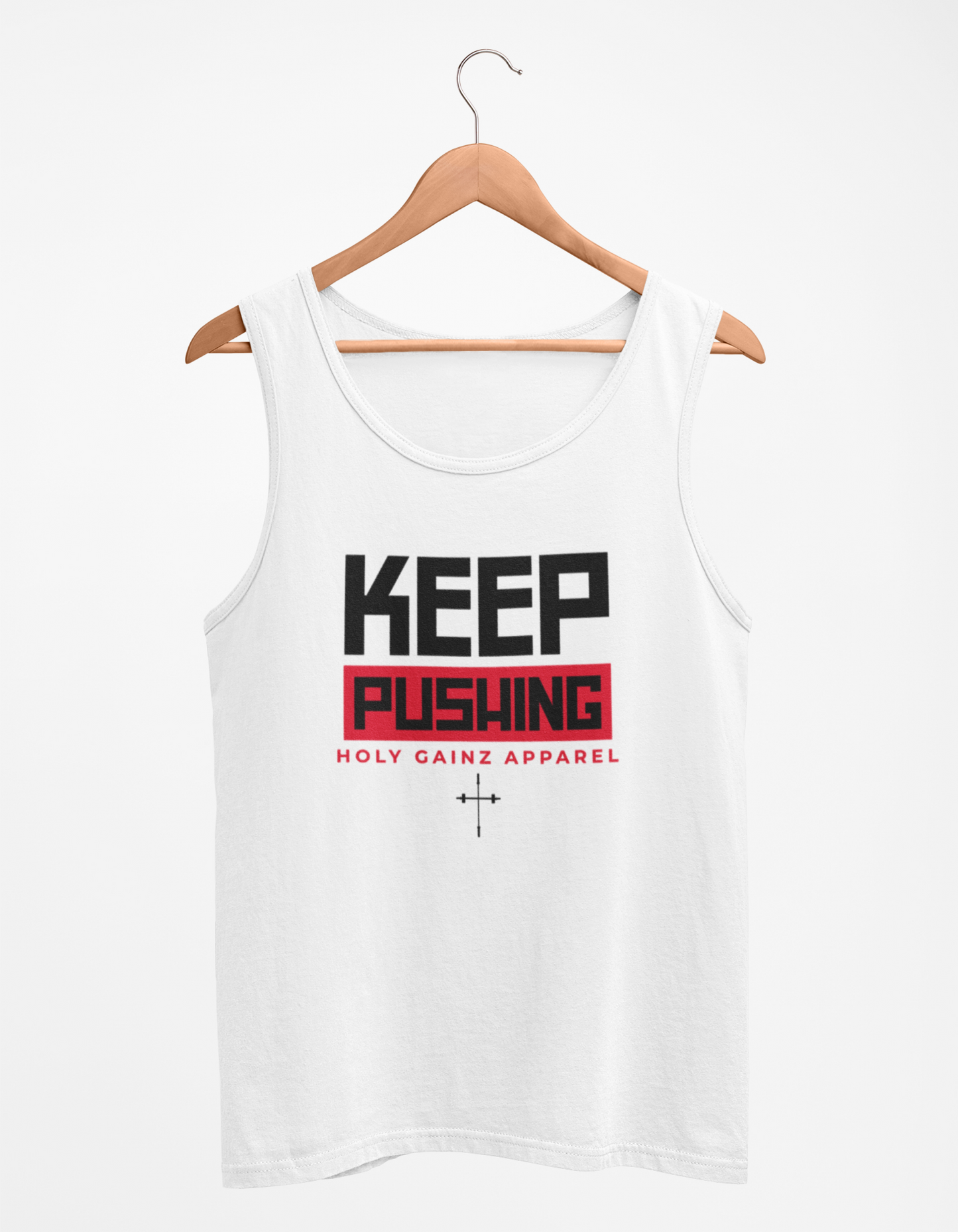 (LAST CHANCE) Holy Gainz Apparel Keep Pushing Unisex Tank Top
