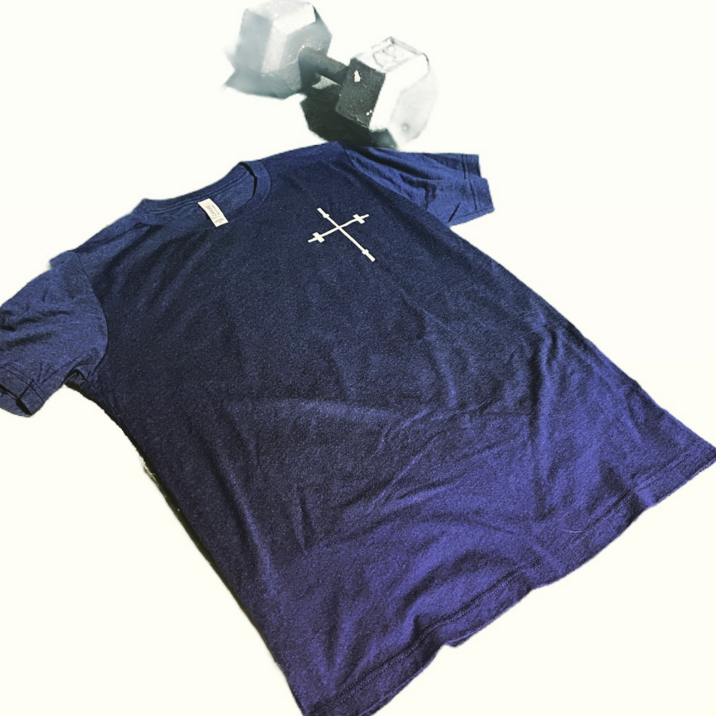 Holy Gainz Apparel CLASSIC LOGO Unisex Navy Triblend Tee