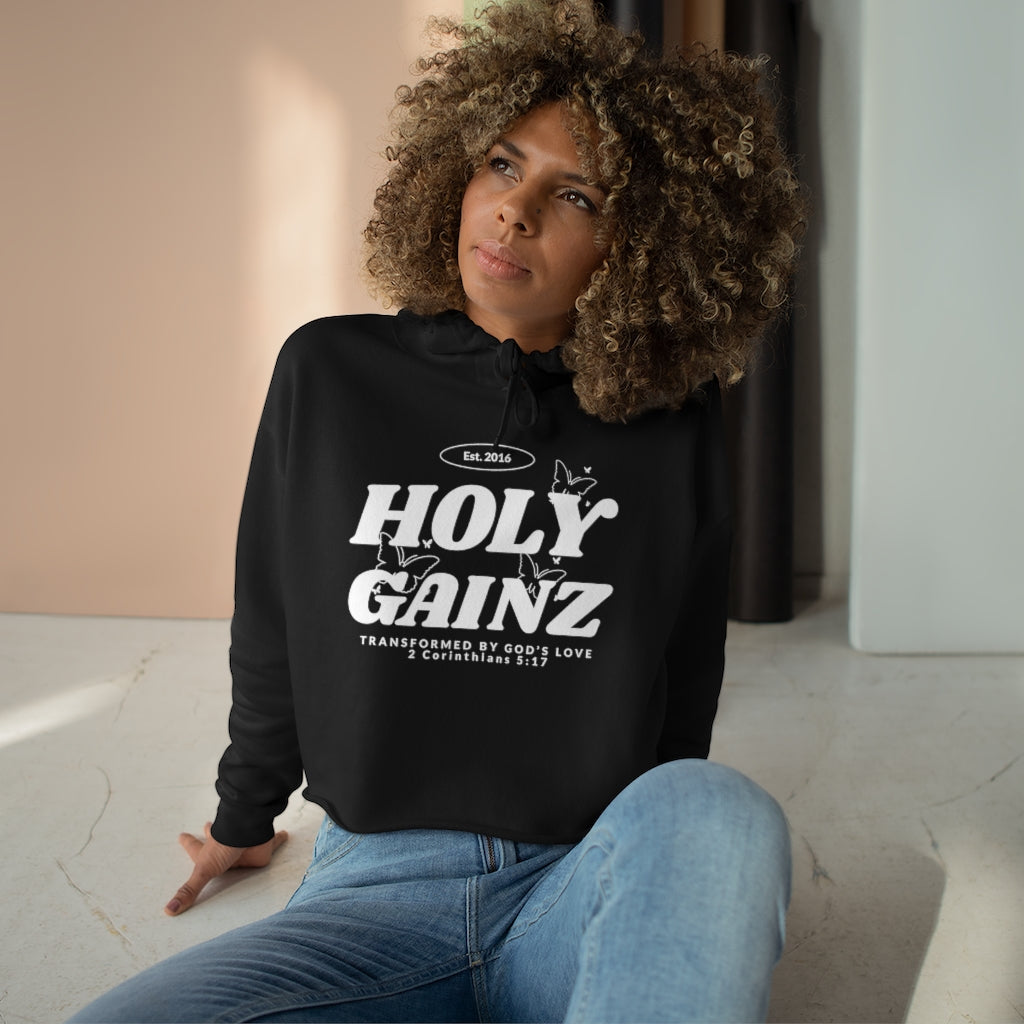 Holy Gainz Apparel Transformed Crop Hoodie