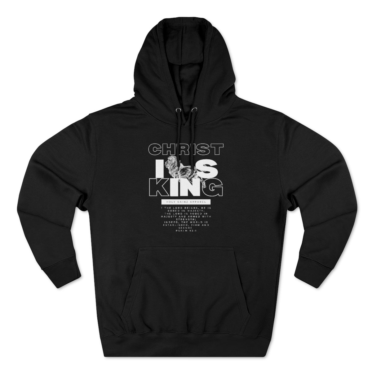 Holy Gainz Apparel Christ Is King Unisex Hoodie