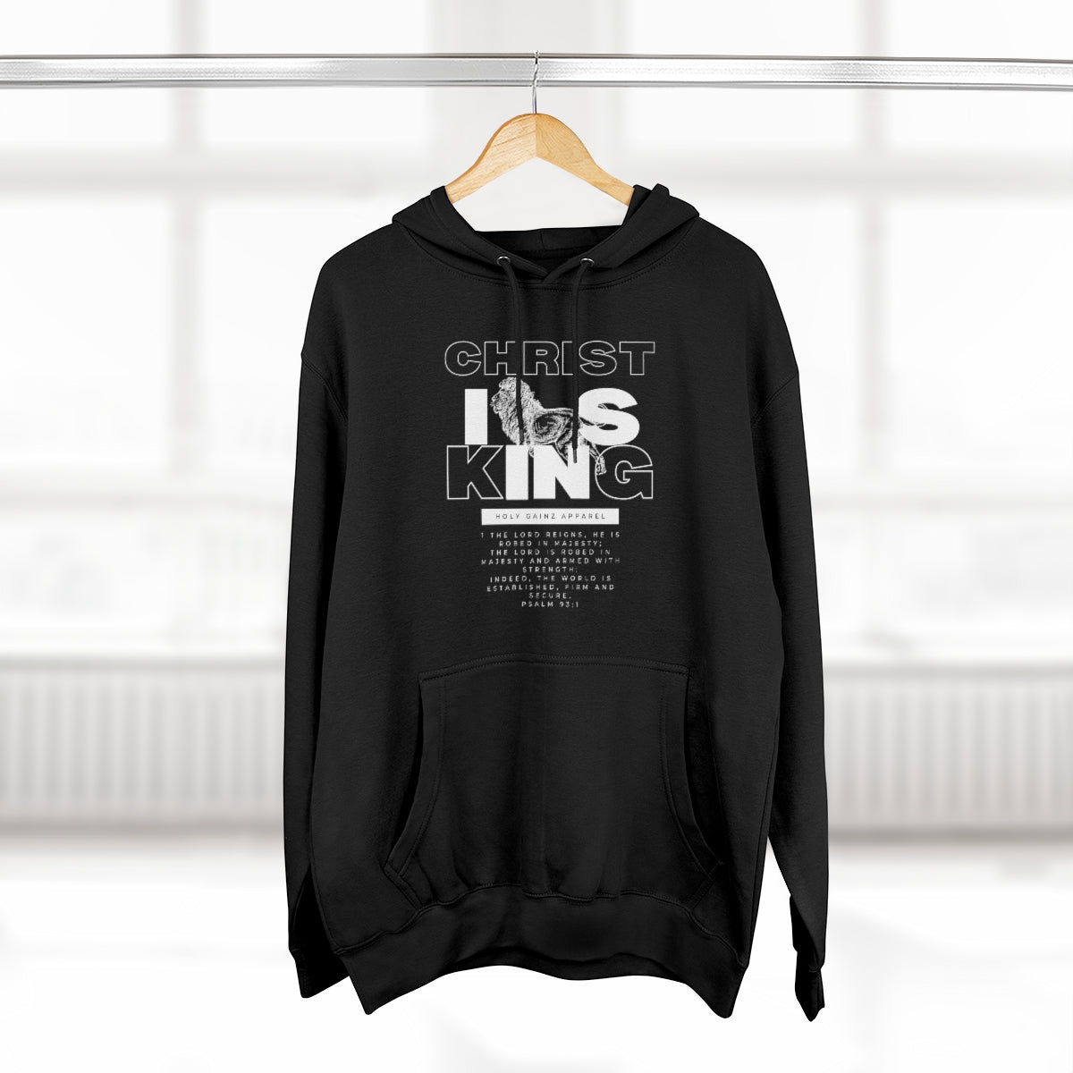 Holy Gainz Apparel Christ Is King Unisex Hoodie