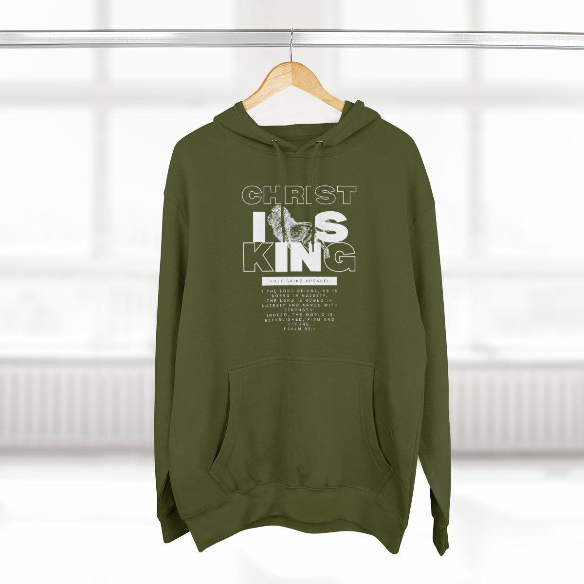 Holy Gainz Apparel Christ Is King Unisex Hoodie