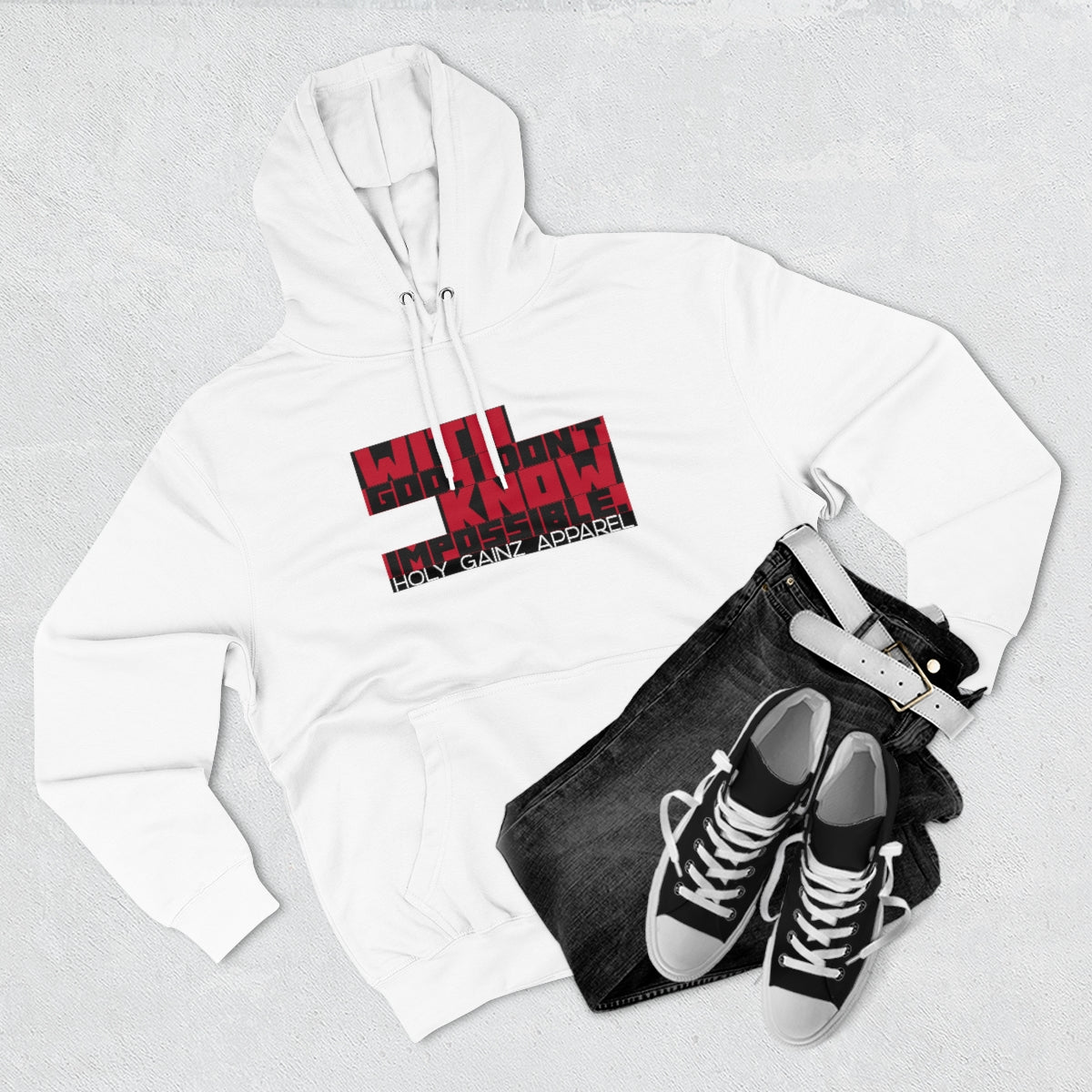 Holy Gainz Apparel Don’t Know Impossible Unisex Hoodie (1 DAY ONLY)