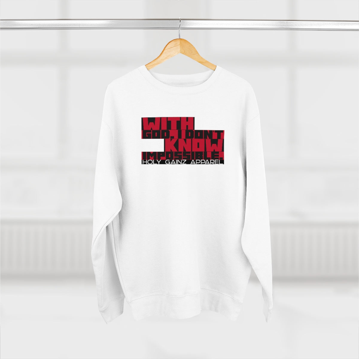 Holy Gainz Apparel Unisex Premium Crewneck Sweatshirt