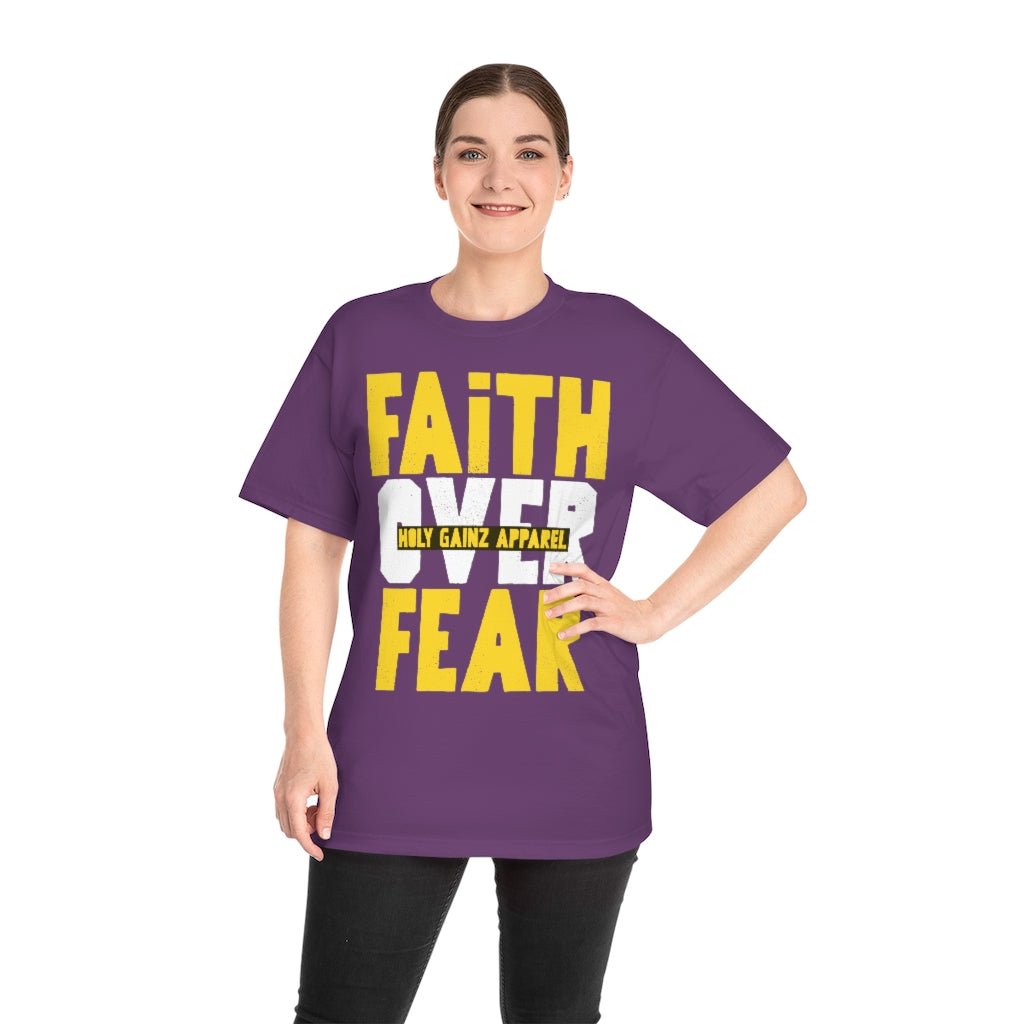 Holy Gainz Apparel Faith Over Fear Unisex Classic Pump Cover Heavyweight Tee
