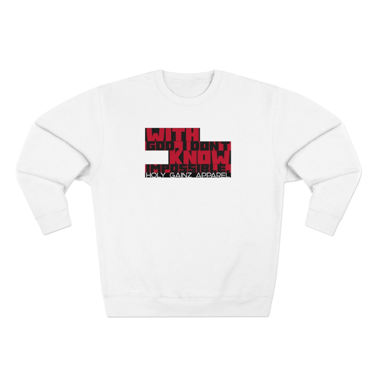 Holy Gainz Apparel Unisex Premium Crewneck Sweatshirt
