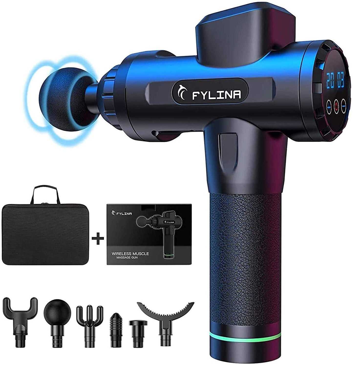 Massage Gun Deep Tissue Massager - Black