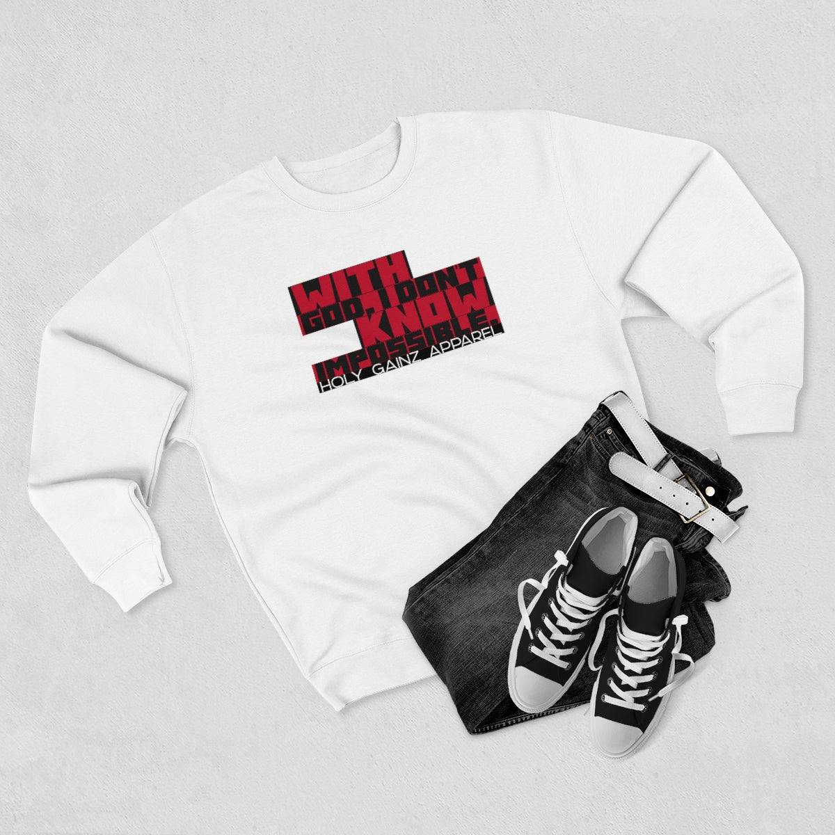 Holy Gainz Apparel Unisex Premium Crewneck Sweatshirt