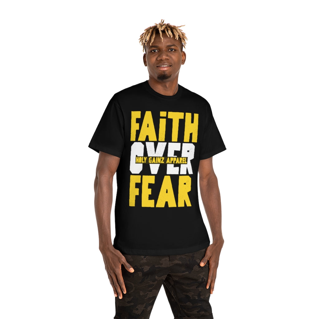 Holy Gainz Apparel Faith Over Fear Unisex Classic Pump Cover Heavyweight Tee