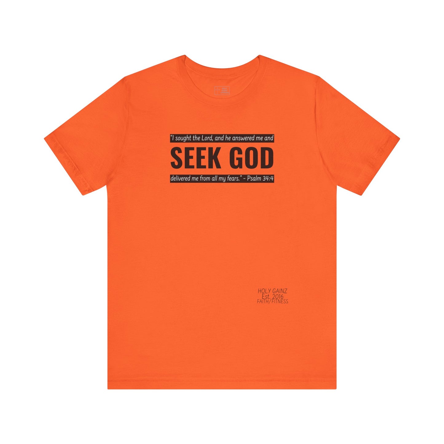 Holy Gainz Apparel Seek God Unisex Tee