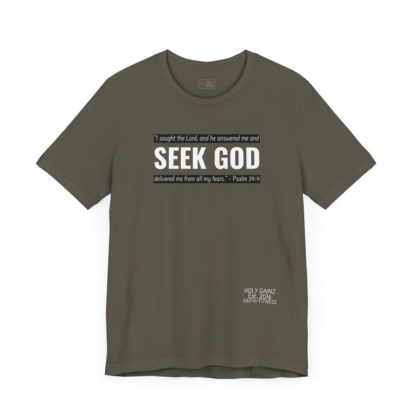 Holy Gainz Apparel Seek God Unisex Tee