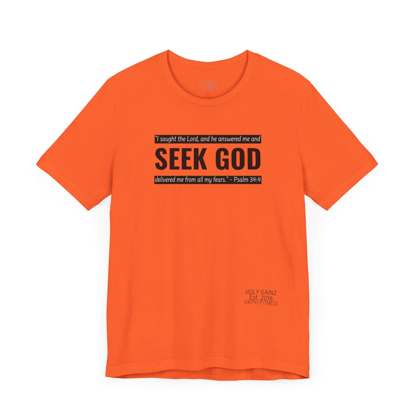 Holy Gainz Apparel Seek God Unisex Tee