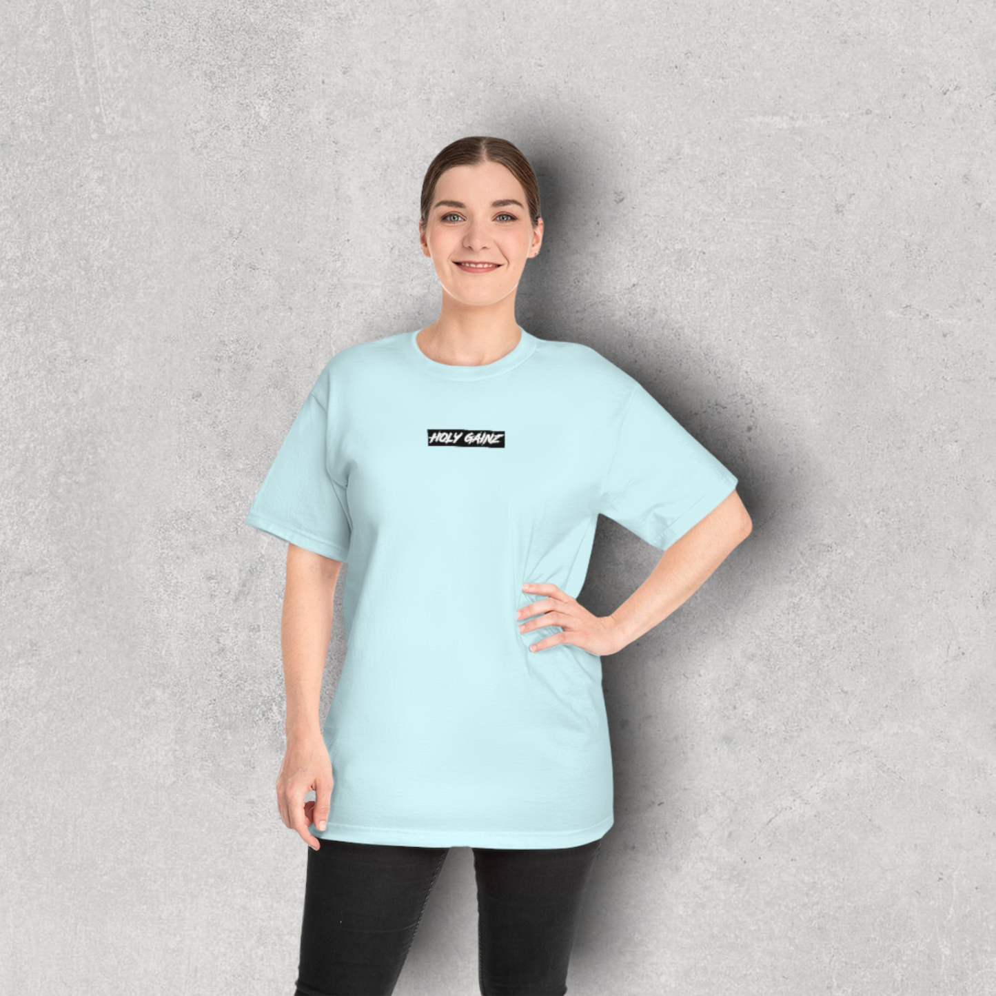 Holy Gainz Apparel MINI BOX LOGO Unisex Hammer™ T-shirt