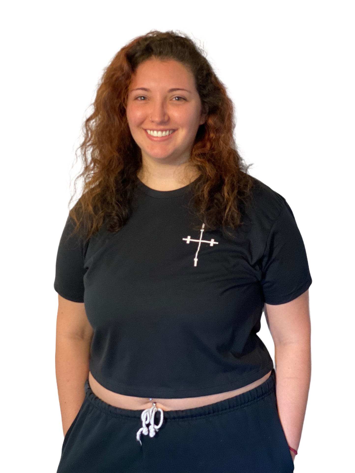 Holy Gainz Apparel CLASSIC LOGO Blend Ladies Crop Tee