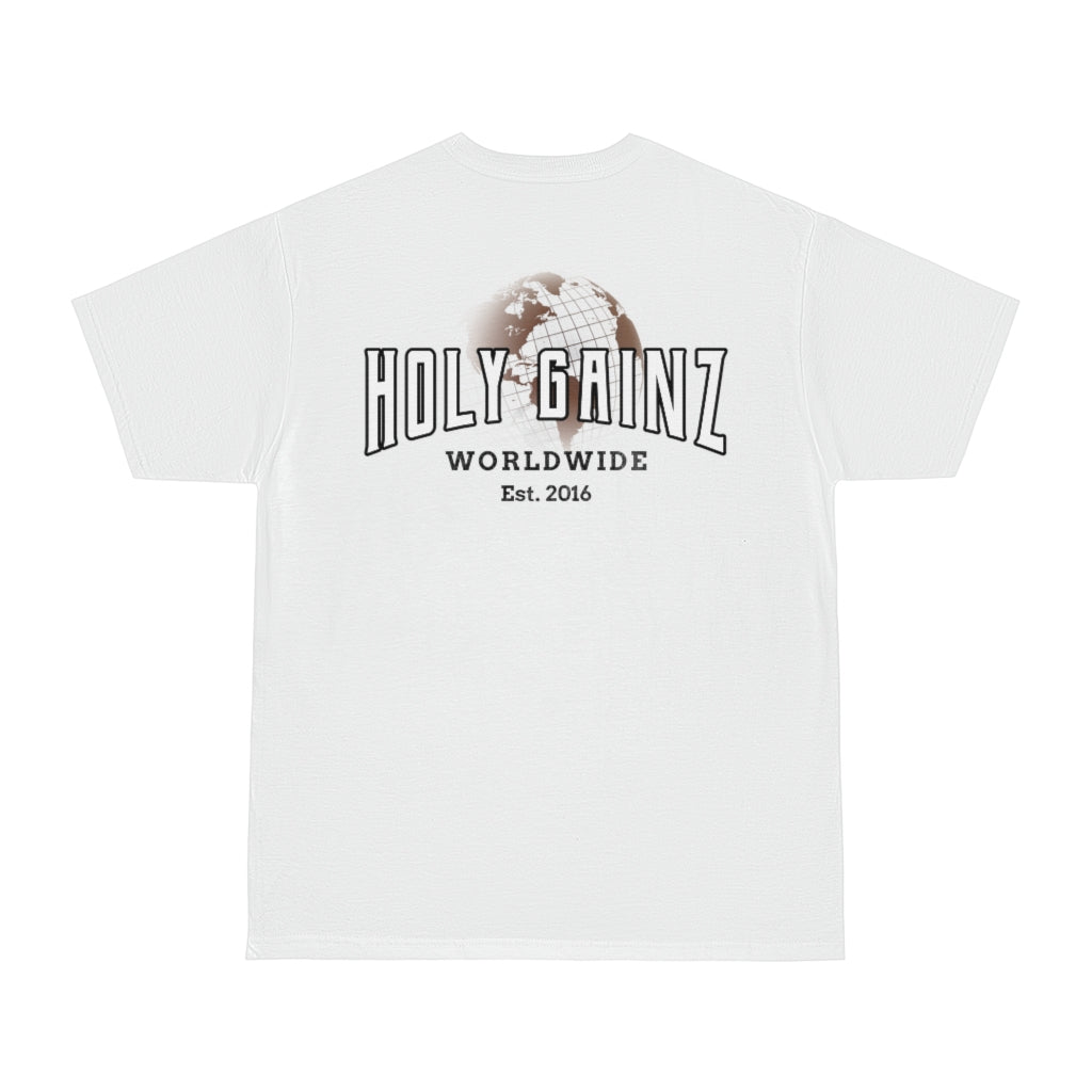 Holy Gainz Apparel WORLDWIDE Heavyweight Classic Unisex Pump Cover Tee